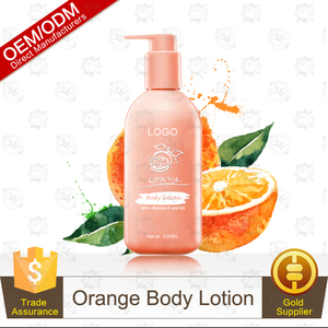 Enriquecer con Extractos de Naranja Loción Corporal de Etiqueta privada para Aclarar La Piel en 300 ml Botella DEL ANIMAL DOMÉSTICO Al Por Mayor - Product Image 1