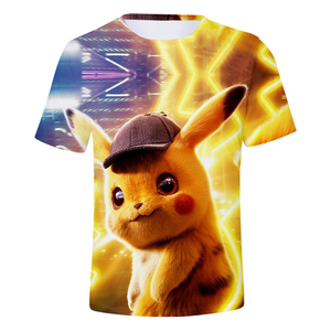 Personnalisé <span class=keywords><strong>3D</strong></span> impression Sublimation Jeu <span class=keywords><strong>Pokemon</strong></span> <span class=keywords><strong>Go</strong></span> T-shirt - Product Image 5