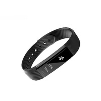 ID115 — Bracelet connecté, moniteur d'activité physique, compteur de pas podomètre, alarme, Vibration, pour téléphone iOS et Android