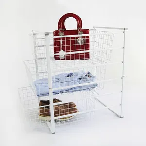 Chinese Suppliers Clothes Metal Wire Basket Morden and Convenient Pull Out Metal Basket