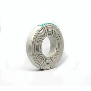 Flat twin core flexible copper conductor pvc insulated earth cable wire