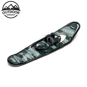 Aluminum Snowshoes Toe Box with One Pull Binding Snowshoes with Anti slip Deck Crampons for Adults Youth