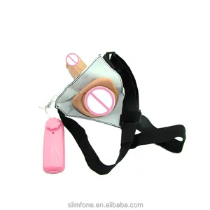 Dual Strap On Dildo Women Panty Sex Harness Strapless Toy