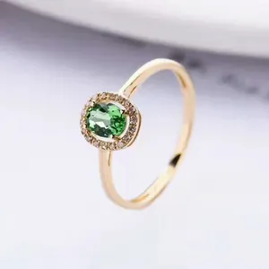 jewelry making materials 18k gold South Africa real diamond natural tsavo rite ring for women s shaped engagement ring