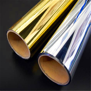 Caldo! Pellicola in poliestere metallizzato alluminato metallizzato in oro di buona qualità per animali domestici/<span class=keywords><strong>Mylar</strong></span> riflettente - Product Image 1