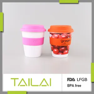 La production en usine nouveau design à la mode de qualité alimentaire en plastique tasse de café