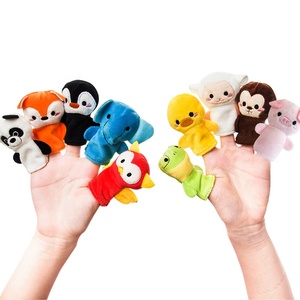 Burattino <span class=keywords><strong>da</strong></span> dito in peluche con animali morbidi OEM per giocattolo per bambini - Product Image 4