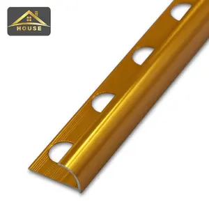 Fsf Fabrikant Tegel Accessoires Tegel Profiel Metal Gold Ronde Vorm Vloeren Tegel Edge Trim Muur Hoek Protector