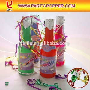 Champagne bottle confeti colorful. Cricle sheet metal - Product Image 4