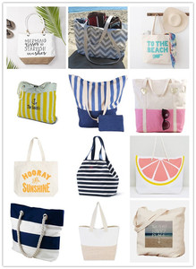 Luce estiva blu moda <span class=keywords><strong>mare</strong></span> canvas beach bag - Product Image 5
