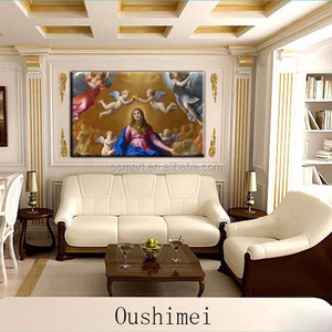 Dipinto a Olio Classico Europeo Fatto a Mano da Artista Esperto, <span class=keywords><strong>Angeli</strong></span> del Paradiso su Tela per Decorazione di Gallerie - Product Image 2
