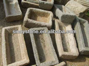 Outdoor Chinese Style Reclaimed Antique Trough Modern <strong>Design</strong> Durable Eco-Friendly <strong>Garden</strong> Stone Pots - Product Image 3