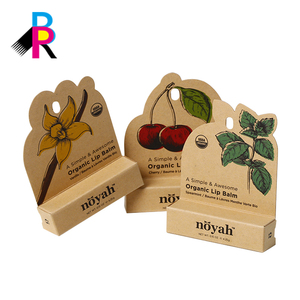 Tùy Chỉnh Thiết Kế In Ấn Tái Chế Son Môi <span class=keywords><strong>Lip</strong></span> Balm Bao Bì Hộp Chapstick Hộp Các Tông Với Móc Đơn Vị Bán Hàng Gói - Product Image 1