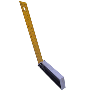 Regla Triangular Cuadrada Amarilla y Negra para Carpintero - Product Image 2