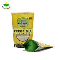 Sachet alimentaire autoportant en LDPE thermoscellable pour emballage de snacks imprimé en héliogravure