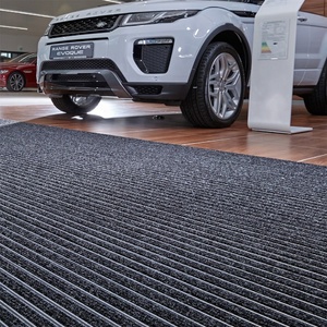 Alfombra de alta resistencia para exteriores, alfombrilla de barrera para interiores de Hotel comercial, aleación de aluminio, eliminación de polvo, alfombrilla elegante de Metal para interiores y exteriores