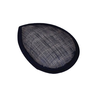 Vente en gros <span class=keywords><strong>pas</strong></span> <span class=keywords><strong>cher</strong></span> pour femmes Sinamay Teardrop Fascinator Base Derby Fascinator Bridal Cap DIY Church Hat for Party Sinamay Church Hat - Product Image 6