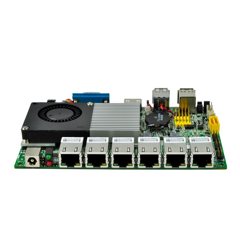 Intel мини компьютер 6 Lan порт мини Pfsense Linux порт брандмауэр Материнская плата