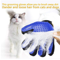 Gants de toilettage pour animaux de compagnie en silicone personnalisés, gants de toilettage pour animaux de compagnie avec 260 pointes de toilettage