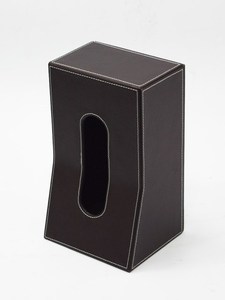 กล่องทิชชู่หนังพีวีซีทรงสี่เหลี่ยมผืนผ้าจระเข้สีทองดีไซน์ร่วมสมัยไม่เหมือนใคร - Product Image 5