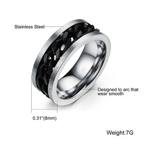 Vente en gros en acier inoxydable pas cher Fashion Waterproof Jewelry Biker Men's Ring - Product Image 5