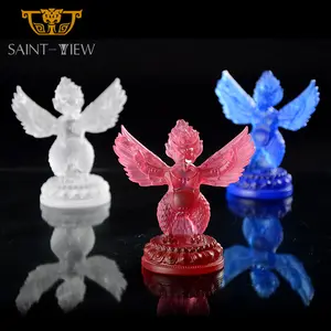Statues d'oiseaux géants en <span class=keywords><strong>cristal</strong></span> de verre Liuli religieux exquis, Garuda Dhwaja <span class=keywords><strong>Roc</strong></span> - Product Image 1
