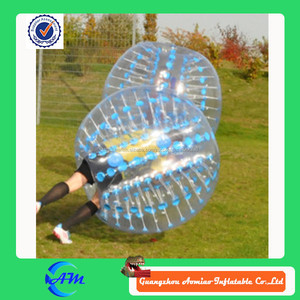 Très moins cher pvc / tpu bulle football, Bulle de football, Gonflable boule de butoir - Product Image 1