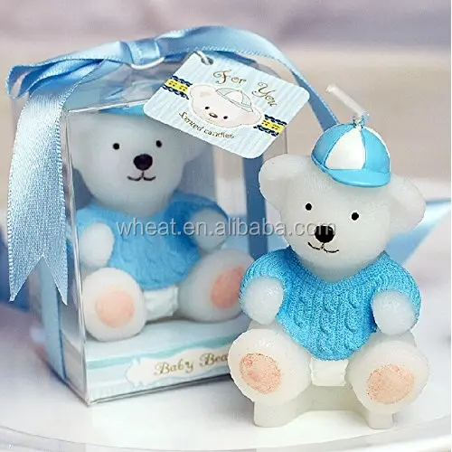 Tier kerze/Blaue Teddybär kerze