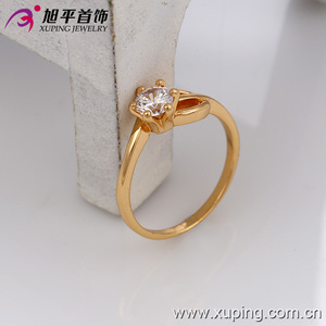 13421 Xuping 18K color oro espléndido anillo de <span class=keywords><strong>compromiso</strong></span> con <span class=keywords><strong>solitario</strong></span> para mujeres - Product Image 5