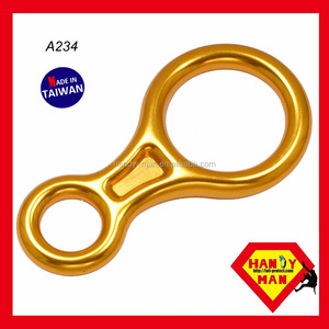 Descensor en Forma de 8 de Aleación de Aluminio Forjado, Fabricante OEM/ODM de Taiwán, para Cuerda de 8-13 mm, 25 kN - Product Image 5