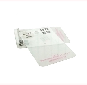 Transparent boucle d'oreille EN PVC avec film protecteur - Product Image 1