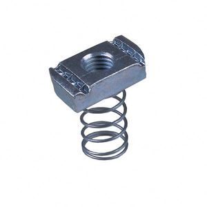 صامولة زنبركية غير القياسية مربع T الجوز المجلفن المعادن قناة تبختر صامولة زنبركية - Product Image 1