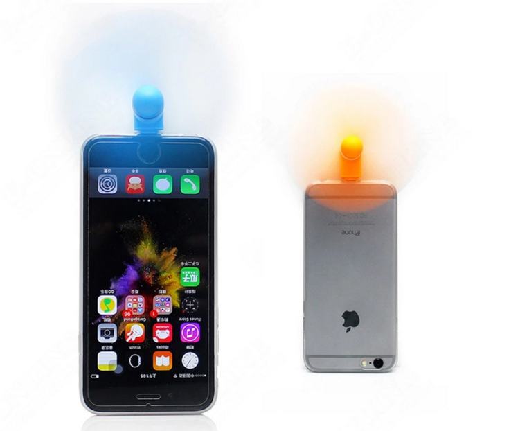 2 в 1 портативный USB мини-вентилятор Type -C для всех мобильных телефонов