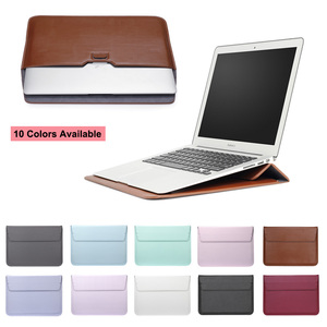 Custodia per laptop custodia per busta in pelle per <span class=keywords><strong>MacBook</strong></span> <span class=keywords><strong>Air</strong></span> 11.6 12 13 pollici 15 pollici - Product Image 2