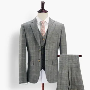Custom Fashion Men's Soft Breathable Plain Formal Business Suit