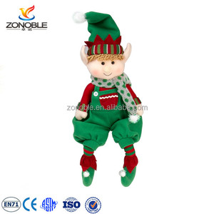 En gros mignon doux en peluche jouet poupée pour cadeau De Noël personnalisé mode bleu en peluche elfe - Product Image 4