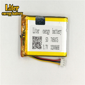 2.5-<span class=keywords><strong>3</strong></span> P <span class=keywords><strong>3</strong></span>.7 V lithium battery 705075 3200 mah high density plate lipo battery lithium Polymer li ion battery - Product Image 2