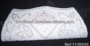 Women's Evening Bags Formal Party Clutches Wedding Purses Cocktail Prom <b>Handbags</b> Ladies Clutch Bag <b>White</b> Beaded Clutch - Product Image 3