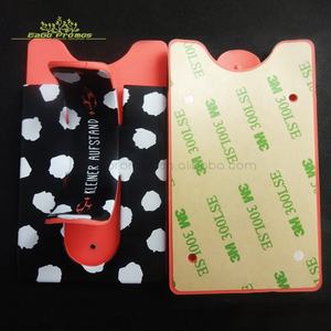 2025 Shanghai Eago Promos Benutzer definierte OEM Kleber Silikon Handy Karte Brieftasche Halter - Product Image 5