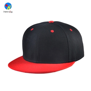Haixing customize Flat Bill plain Snap back white Snapback hats - Product Image 3
