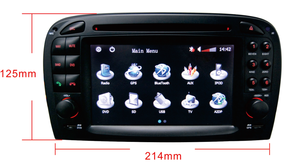 Android 14 auto per lettore DVD GPS navigazione autoradio per <span class=keywords><strong>Mercedes</strong></span> SL <span class=keywords><strong>R230</strong></span>(2001-2004) cruscotto registratore - Product Image 2