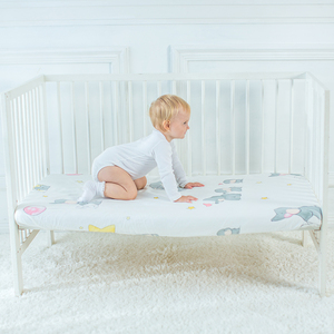 A salvo de la sección delgada de verano vivero <span class=keywords><strong>cuna</strong></span> ropa de cama bebé de 100% algodón orgánico hoja de <span class=keywords><strong>cuna</strong></span> - Product Image 5