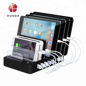 Leory — Station de charge avec support, Station de recharge USB 8 ports pour plusieurs appareils avec smarttech - Product Image 2