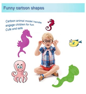 Bambini filo interdentale pick è un bene <span class=keywords><strong>per</strong></span> il dente/sveglio di figura <span class=keywords><strong>per</strong></span> bambini flosser dentale - Product Image 2