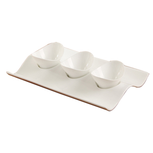 Diseño Popular <span class=keywords><strong>español</strong></span> hotel de estilo de tamaño pequeño de cerámica blanco <span class=keywords><strong>tapas</strong></span> plato para servir - Product Image 1