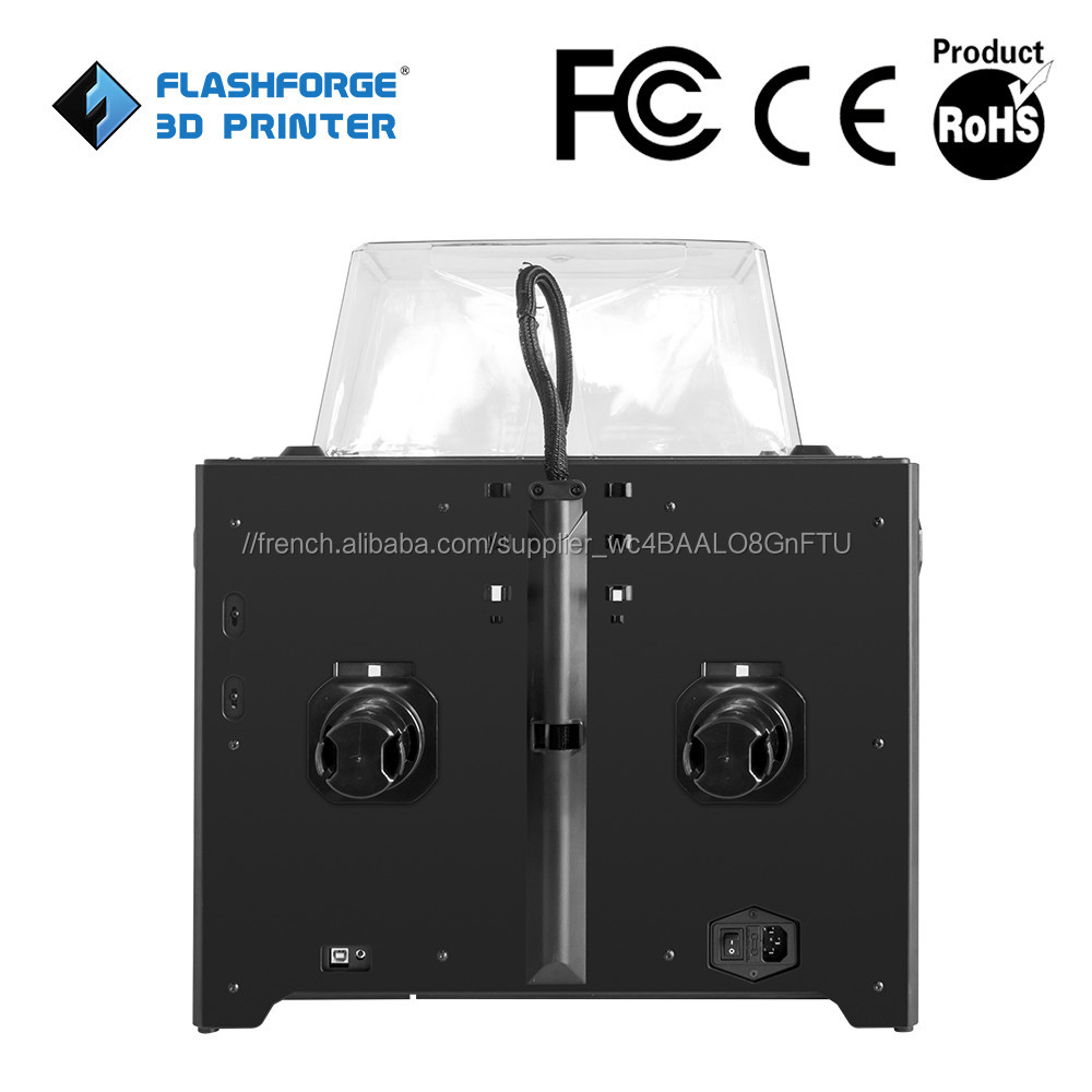 FlashForge vente professionnelle de grande taille de la structure de la plus grande imprimante industrielle 3D 230 * 150 * 155mm