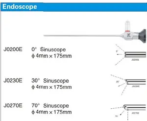 אף אוזן גרון רפואי ניתוח פולשני מינימאלי 4 מ"מ * 175 מ"מ אנדוסקופ sinuscope