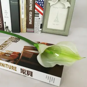 ขายส่งตกแต่งบ้านดอกไม้ประดิษฐ์สัมผัสจริง PU Calla Lily