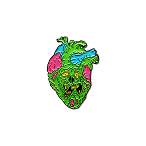 Diseño de encargo al por mayor horrible de alta calidad tinte negro esmalte suave pin - Product Image 4