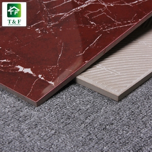 Carrelage de sol en marbre <span class=keywords><strong>rouge</strong></span> jade glacé, moderne et bon marché pour salon - Product Image 3
